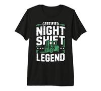 Night Shift Forklift Driver Overnight Premium T-Shirt