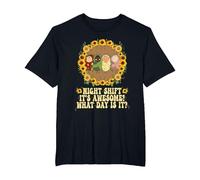 Night Shift It's Awesome! What Day is It Funny L&D Nurse T-Shirt, Men's Big and Tall, Black, 4X Tall