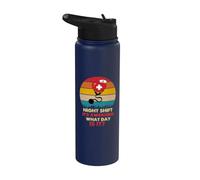 Night Shift Its Awesome! What Day is It Funny Nursing Nurse Stainless Steel Insulated Water Bottle