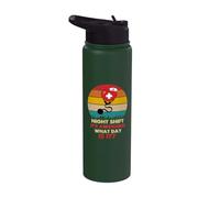 Night Shift Its Awesome! What Day is It Funny Nursing Nurse Stainless Steel Insulated Water Bottle