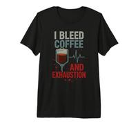 Night Shift Life Late Night Worker Exhausted Night Owl Sleep Premium T-Shirt