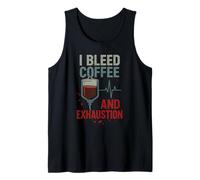 Night Shift Life Late Night Worker Exhausted Night Owl Sleep Tank Top