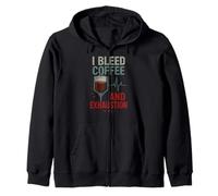 Night Shift Life Late Night Worker Exhausted Night Owl Sleep Zip Hoodie