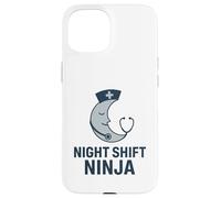 Night Shift Ninja Funny RN Nurse Hospital Medical Case for iPhone 15