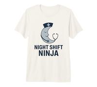 Night Shift Ninja Funny RN Nurse Hospital Medical Premium T-Shirt