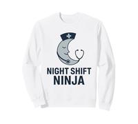 Night Shift Ninja Funny RN Nurse Hospital Medical Sweatshirt