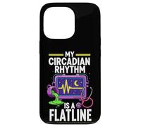 Night Shift Nurse Circadian Rhythm Flatline Humor Case for iPhone 13 Pro
