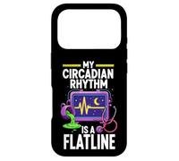 Night Shift Nurse Circadian Rhythm Flatline Humor Case for iPhone 17 Pro