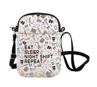 Night Shift Nurse Crossbody Bag Nurse Appreciation Gift Healthcare Worker Messenger Bag Graduation Gift (N-SHIFT CB UK)