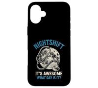 Night Shift Nurse Funny Nurse Women Nursing RN LPN CNA Case for iPhone 16 Plus