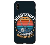 Night Shift Nurse ICU Doctor Overnight RN Case for iPhone XS Max