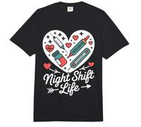 Night Shift Nurse Nursing RN CNA Night Shift Nurse Comfort Colors Adult Heavyweight T-Shirt