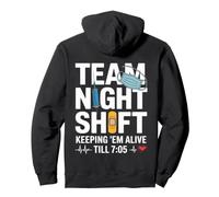 Night Shift Nurse Nursing RN CNA Night Shift Nurse Pullover Hoodie