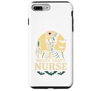 Night Shift Nurse Skeleton Halloween Funny Night Duty Humor Case for iPhone 7 Plus/8 Plus