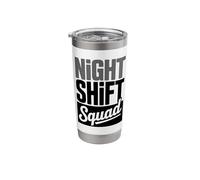 Night Shift Nurse Team Overnight RN Crew Stainless Steel Insulated Tumbler