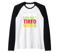 Night Shift Nurse Tired Nurse RN Coffee Surviving Shift Raglan Baseball Tee