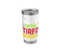 Night Shift Nurse Tired Nurse RN Coffee Surviving Shift Stainless Steel Insulated Tumbler