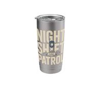 Night Shift Patrol Police Officer Duty Squad Stainless Steel Insulated Tumbler
