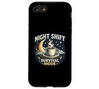 Night Shift Survival Mode Funny Late Worker Coffee Humor Case for iPhone SE (2020) / 7/8