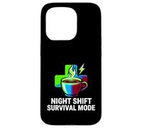 Night Shift Survival Mode Nurse Medical Coffee Case for iPhone 15 Pro