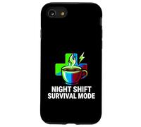 Night Shift Survival Mode Nurse Medical Coffee Case for iPhone SE (2020) / 7/8