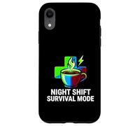 Night Shift Survival Mode Nurse Medical Coffee Case for iPhone XR