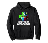 Night Shift Survival Mode Nurse Medical Coffee Pullover Hoodie
