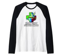 Night Shift Survival Mode Nurse Medical Coffee Raglan Baseball Tee