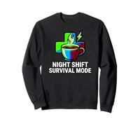 Night Shift Survival Mode Nurse Medical Coffee Sweatshirt