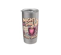 Night Shift Where Coffee is a Food Group RN Stainless Steel Insulated Tumbler