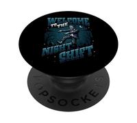 Night Shift Worker Humor Welcome To The Night Shift PopSockets Adhesive PopGrip