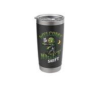 Night Shift Worker Humor Welcome to The Night Shift Stainless Steel Insulated Tumbler
