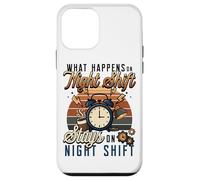 Night Shift Worker Humor What Happens On Night Shift Case for iPhone 12 mini
