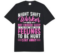 Night Shift Worker with Not Enough Sleep Night Shift Nurse Comfort Colors Adult Heavyweight T-Shirt