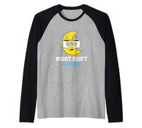 Night Shift Zombie Professional Healthcare Night Worker Raglan Baseball Tee