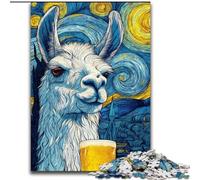 Night Sky Alpaca 1000 Piece Jigsaw Puzzles for Teenagers, Educational Games Home Decoration Unique Home Decor And Gifts (50x75cm)