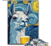 Night Sky Alpaca 2000 Pieces Jigsaw Puzzles for Adults And Teens, Staycation Kill Time Every Piece Is Unique - Challenging Family Fun Game (70x100cm)