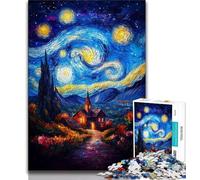 Night Sky Castle 1000 Pieces Jigsaw Puzzles For Teens And Adults,Educational Toys Is Ideal As A Gift for The Whole Family 38x26cm