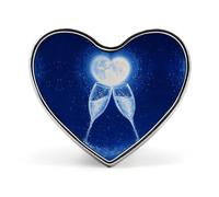 Night Sky Champagne New Year Enamel Button Lapel Pin Heart Brooch Cute Funny Badge for Backpacks Hats 1"