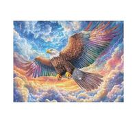 Night Sky Flying Eagle 500 Piece Pack DIY Jigsaw Puzzle Collectors Cognitive Development Educational Decorative Puzzle Gifts for Adults Recycled Cardboard 500 PCS