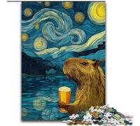 Night Sky Frog Adult Jigsaws 1000 Piece, Learning Educational Toys Family Games Suitable for Desktop Decoration (size 26x38cm)