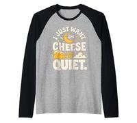Night Sky I Just Want Some Cheese and Quiet Raglan Baseball Tee