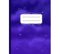 Night Sky Journal, Aesthetic Notebook, Pretty Sketch Book, 160 Pages, 8.5x11 Journal