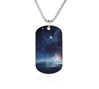 Night Sky Outer Space Necklace Gift for Girlfriend Boyfriend, Long Chain Pendant Custom with Picture, Personalized Necklace Gift for Christmas Anniversary Family Birthday Valentine's Day