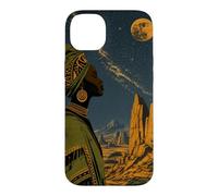 Night Sky Over Rocky Desert Formations Case for iPhone 14 Plus