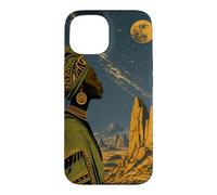 Night Sky Over Rocky Desert Formations Case for iPhone 15