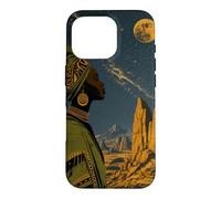 Night Sky Over Rocky Desert Formations Case for iPhone 16 Pro