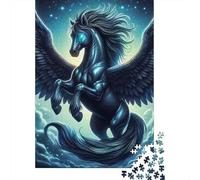 Night Sky Pegasus 1000 Piece Jigsaw Puzzle Paper For Adults Starry Fantasy Focus Relaxing Decor 52x38cm/1000pcs