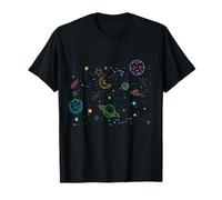Night Sky - Phases Moon - Dreamy Moon - Cool Moon and Stars T-Shirt