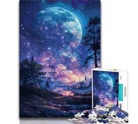 Night Sky Planet Adult Jigsaws 1000 Pieces Difficult,Challenging Family Activity Games DIY Toy for Home Wall Decor Gifts (38x26cm)